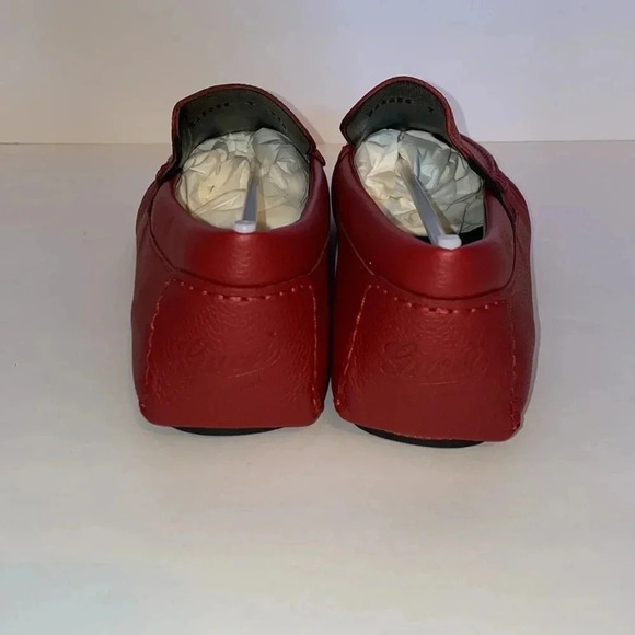 Gucci Driver Red Leather Loafers G7, US8 main image 6